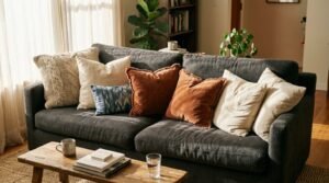 how many sofa throw pillows