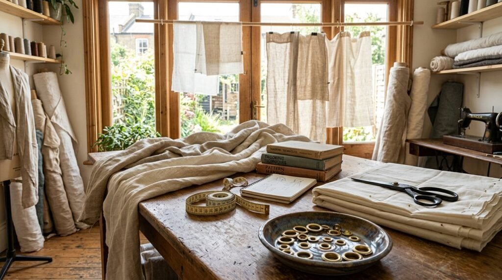 how much curtain fabric