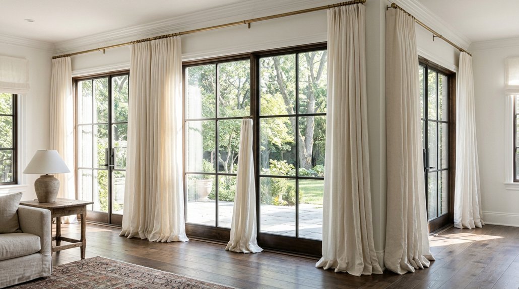 how to hang curtains height