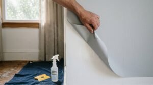 how to remove wallpaper safely