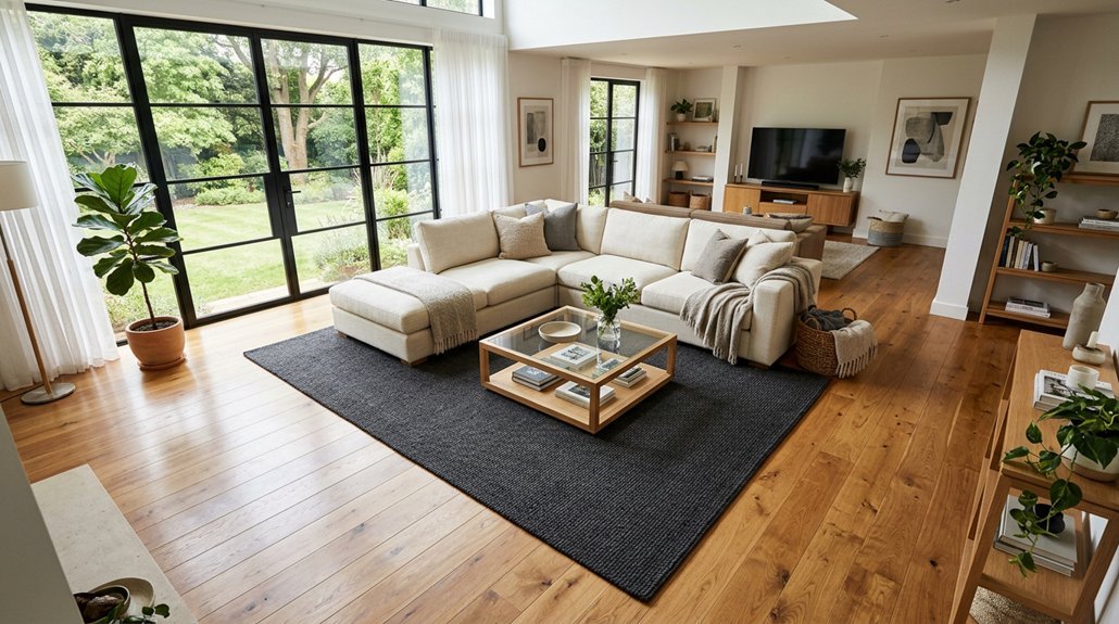 living room rug size guidance