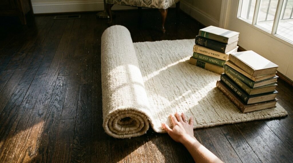 new rug flattening instructions