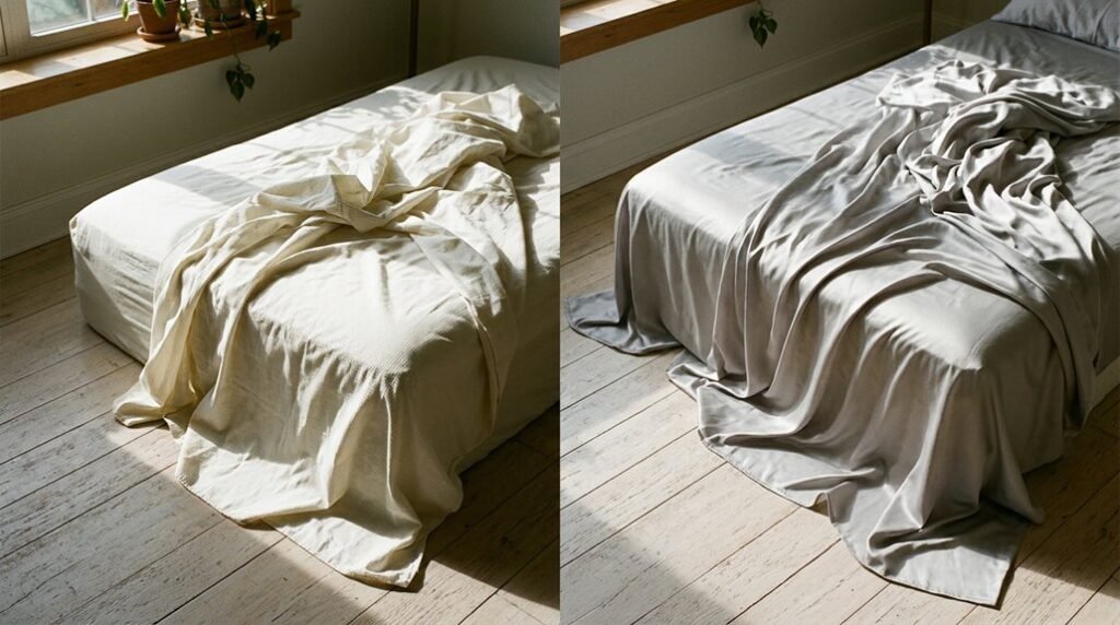 percale versus sateen sheets comparison