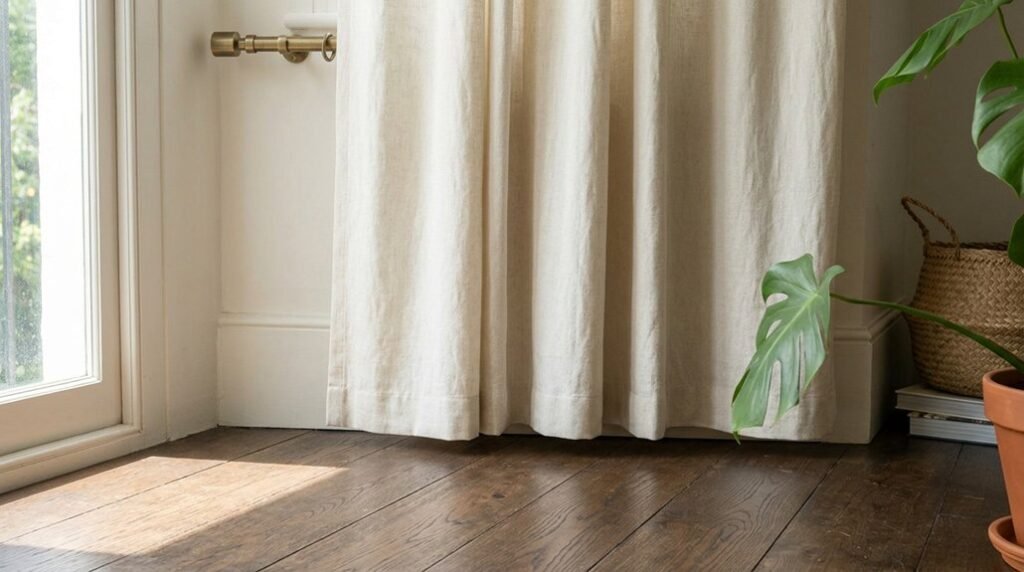 should curtains hang to floor