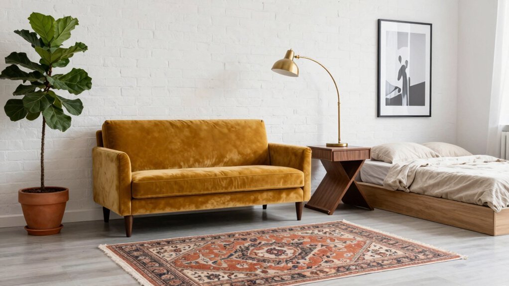 bold statement over cluttered surfaces