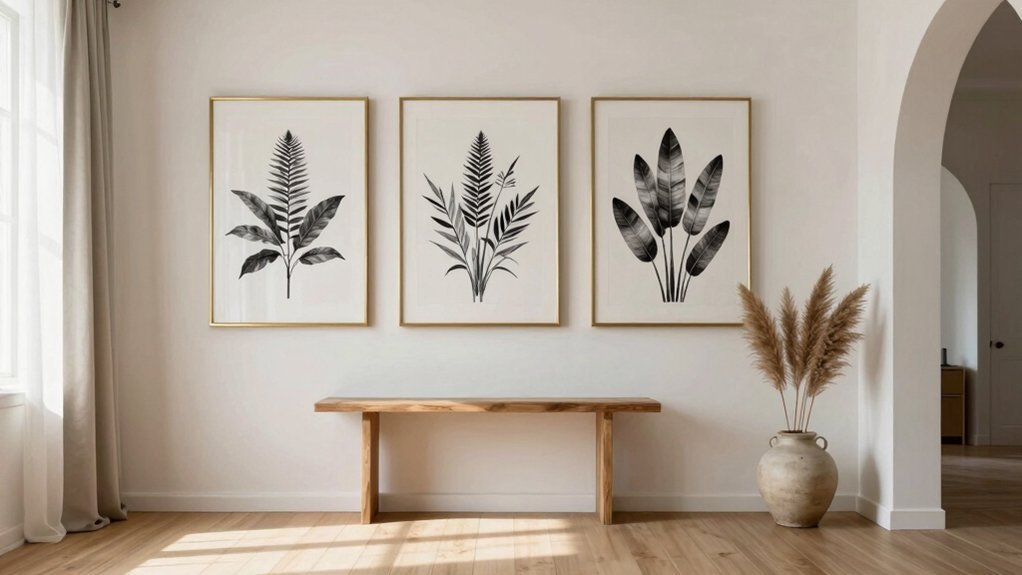 cohesive spacious hallway gallery