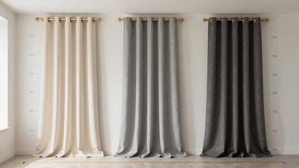 curtain lengths by ceiling heights