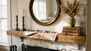 decorate and accessorize fireplace mantel