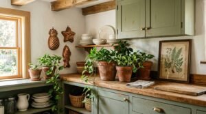 decorating ideas for above cabinets