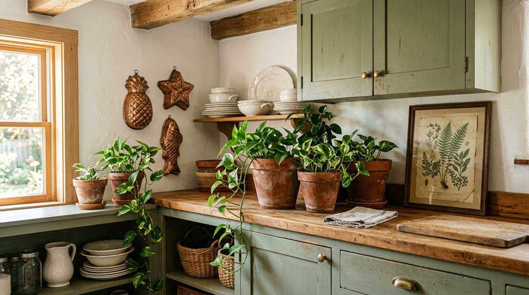 decorating ideas for above cabinets