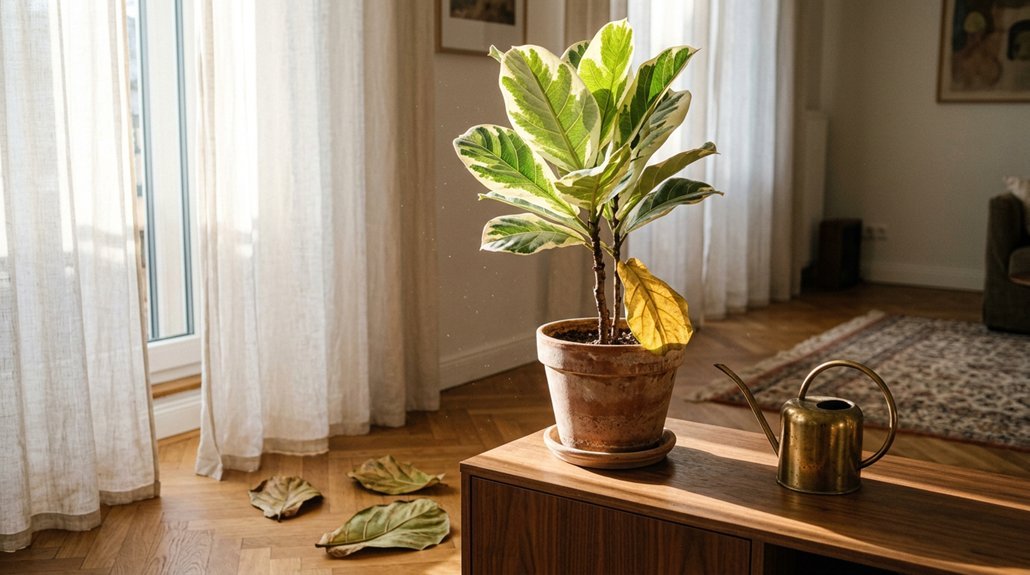 fiddle leaf fig leaf drop causes