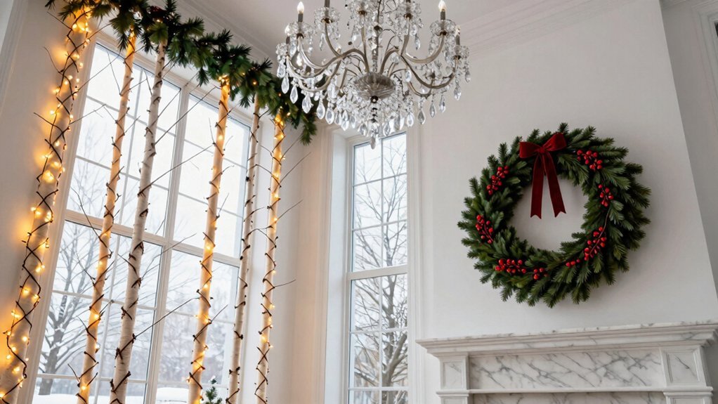 garlanded verticals frame layered glow