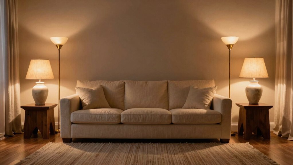 layered lamps for balanced warmth