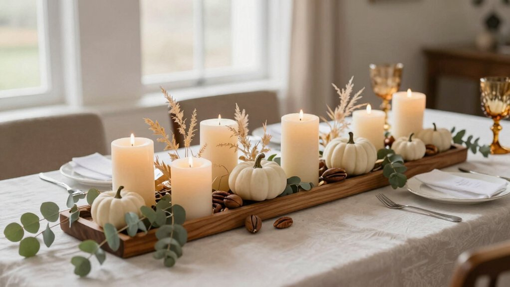 low profile greenery centerpiece facilitates conversation