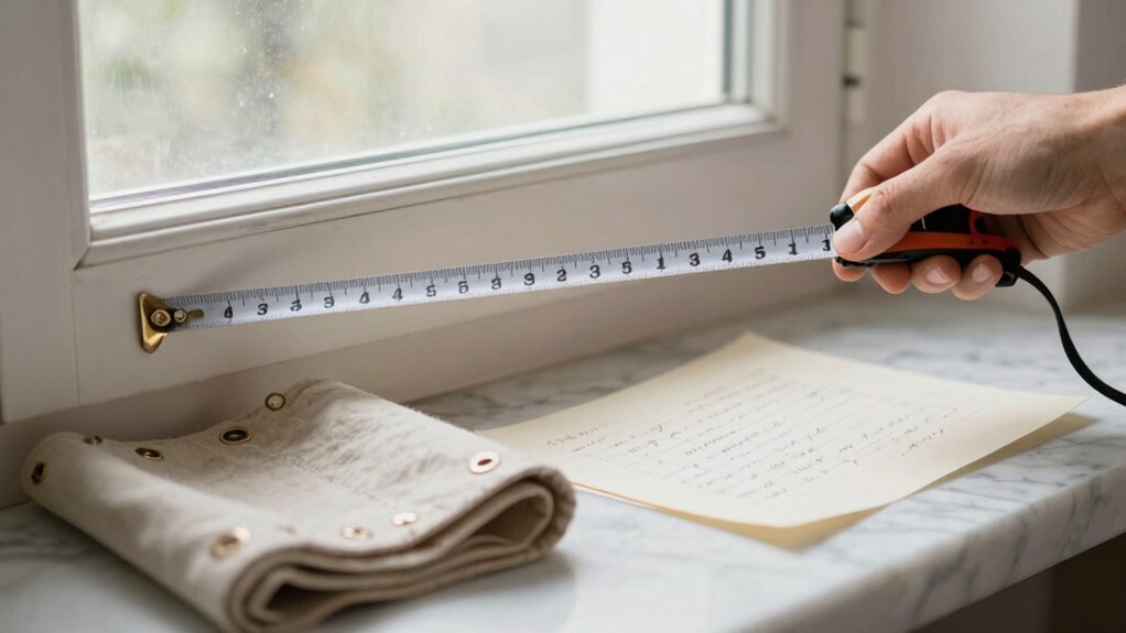 measure window for curtains accurately