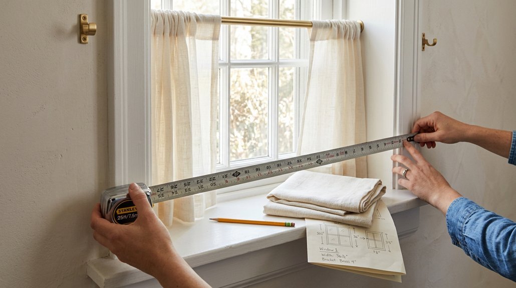 measuring window for curtains