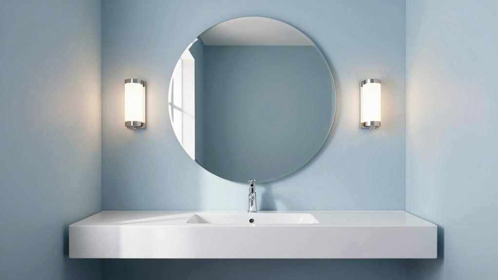 mirror doubles space with light