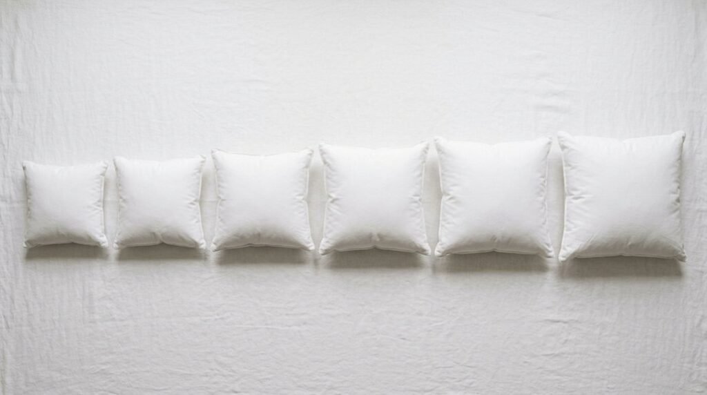 pillow insert size chart