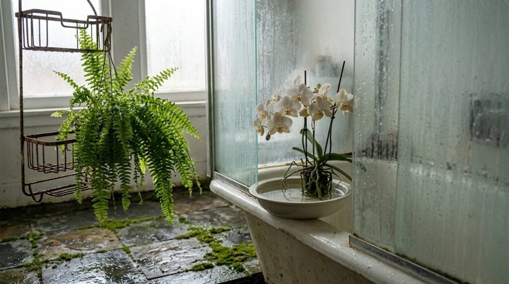 plants suited for bathroom humidity