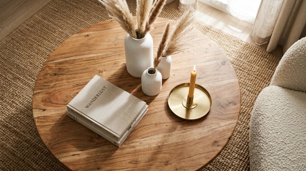 round coffee table styling tips