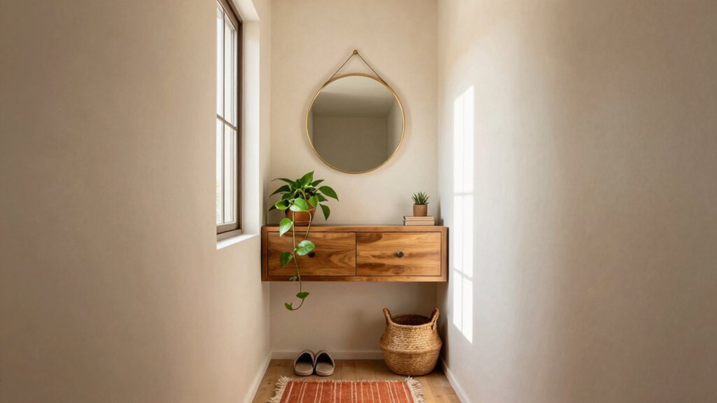 small space entry compact multifunctional layout