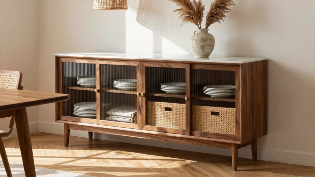 storage furniture that hides clutter gracefully