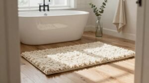 ten best bathroom rugs without rubber backing