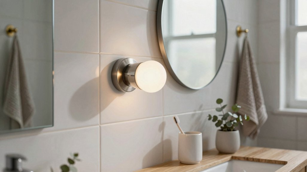 top lighting for small bathrooms